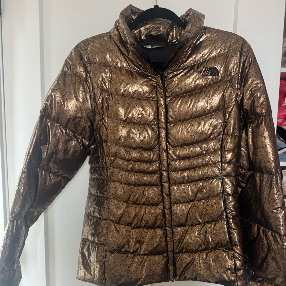 The North Face Women's Metallic Gold Puffer Jacket